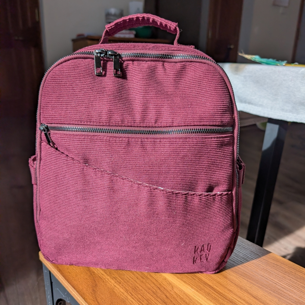 RAU REV Burgundy Women's Backpack
